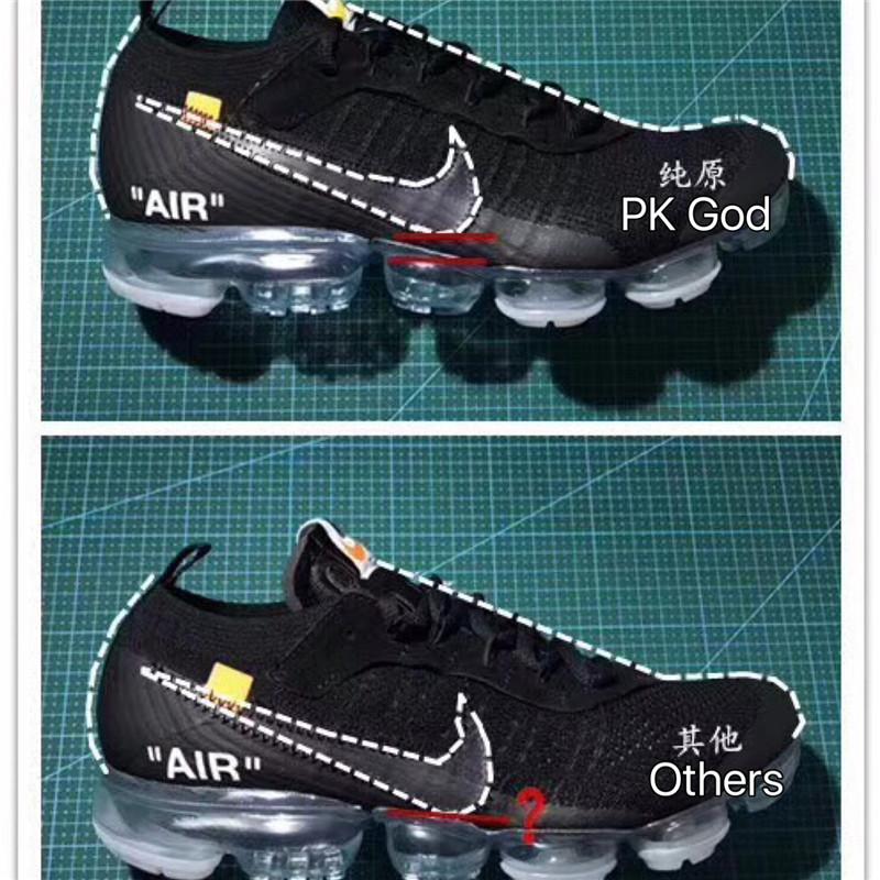 PK God OFF–WHITE x Nike Air VaporMax “Black” ready to ship